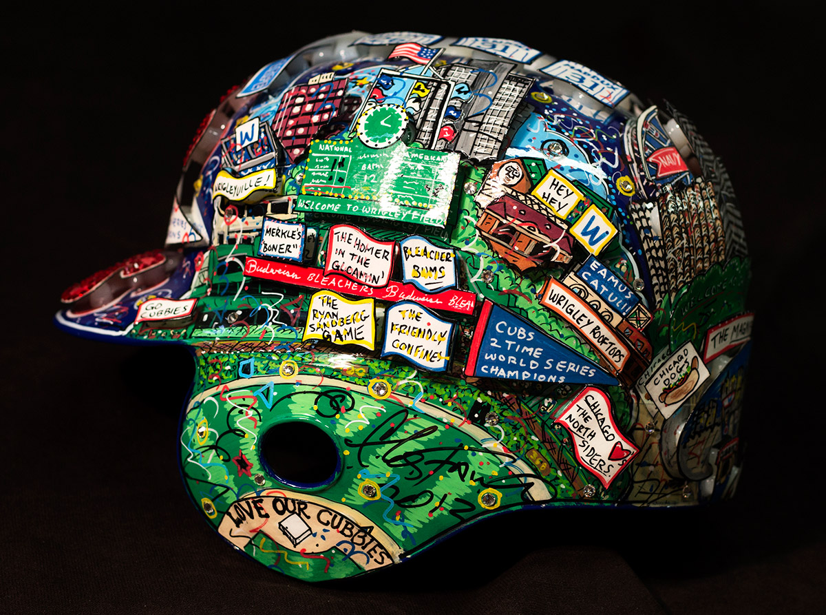 Chicago Cubs HandPainted Helmets Fazzino