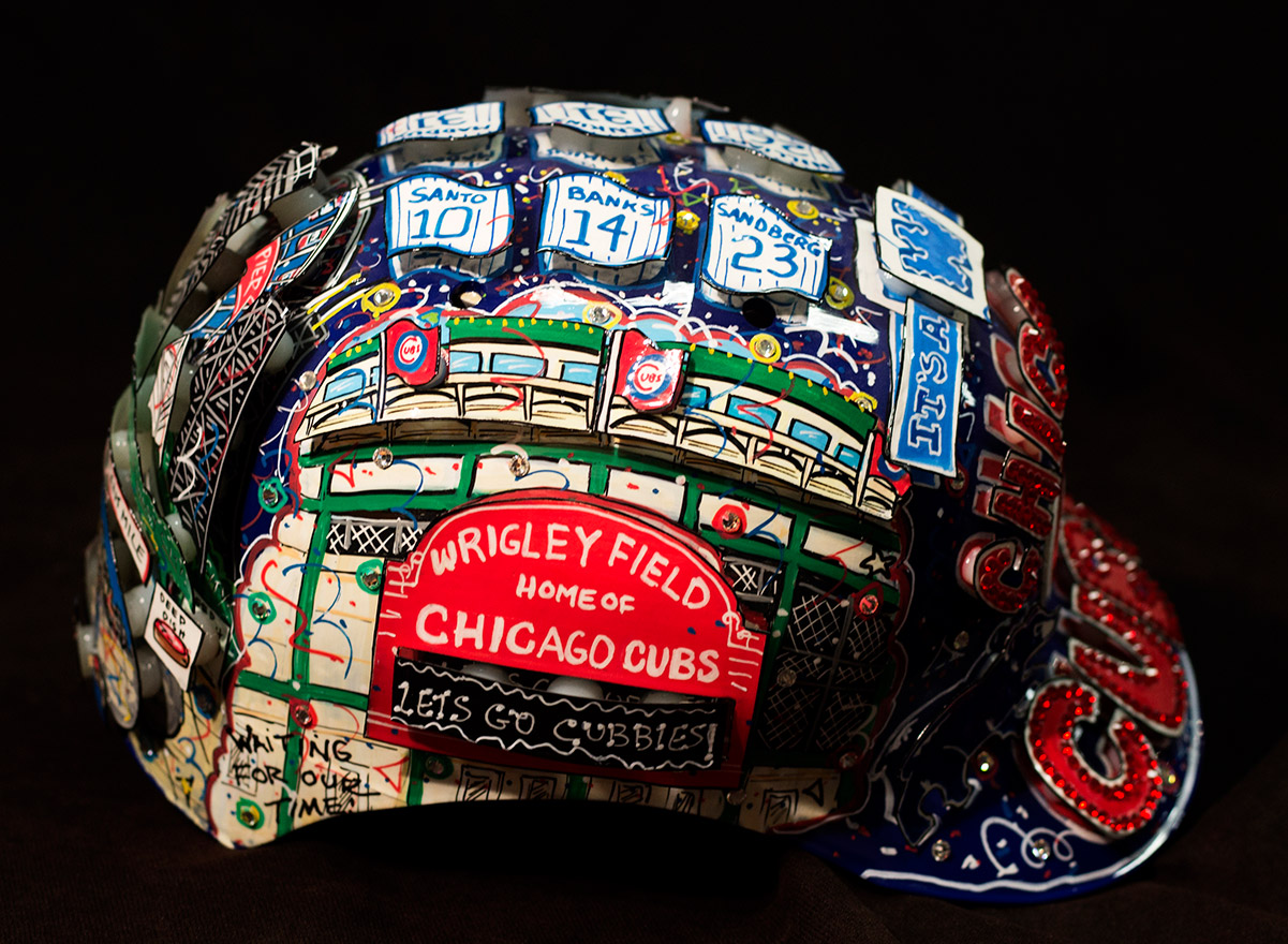 Chicago Cubs HandPainted Helmets Fazzino