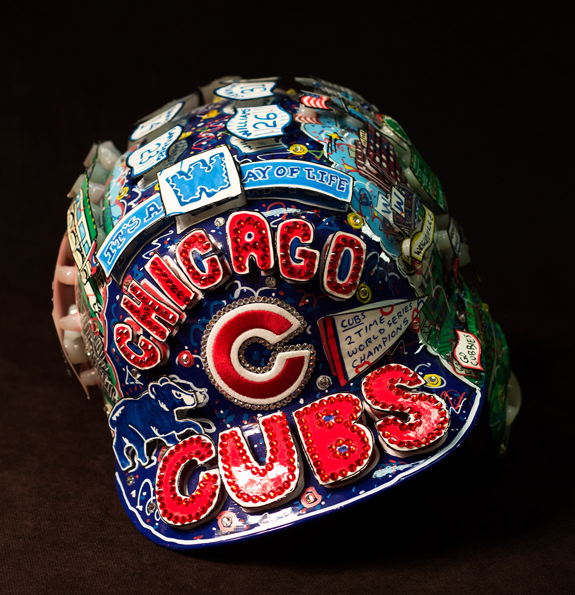 Chicago Cubs HandPainted Helmets Fazzino