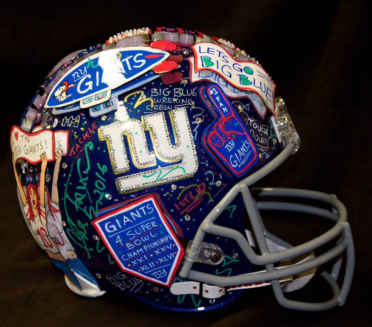 Custom painted football best sale helmets