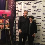 Cindy Williams and Charles Fazzino backstage at Menopause the Musical in Las Vegas