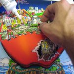 3d pop art glueing process behind the scenes of Charles Fazzino