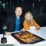 Charles Fazzino signs posters with Kristin Chenoweth