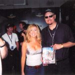 Charles Fazzino and country music superstar Lee Ann Womack at the Indianapolis 500