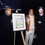 Ronde and Tiki Barber at the presentation of Charles Fazzino