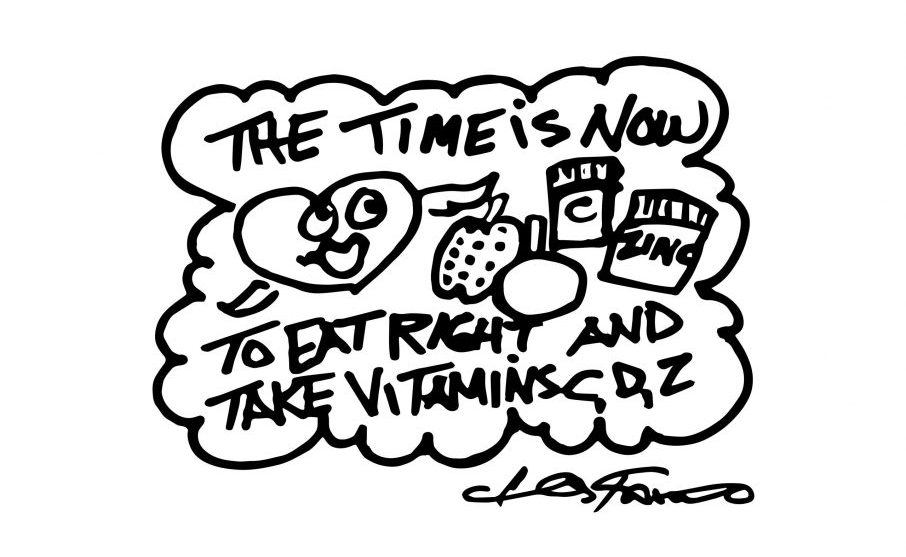 A Fazzino doodle drawing of a heart with time is now text to color in