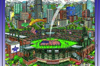 All Star Game 2021 Poster Print by Charles Fazzino