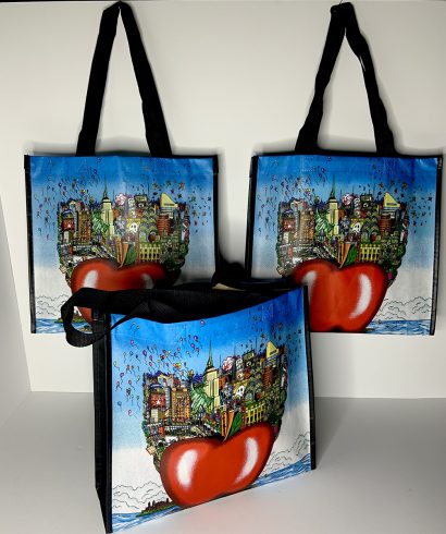 Charles Fazzino NYC recycled shopping bags for sale
