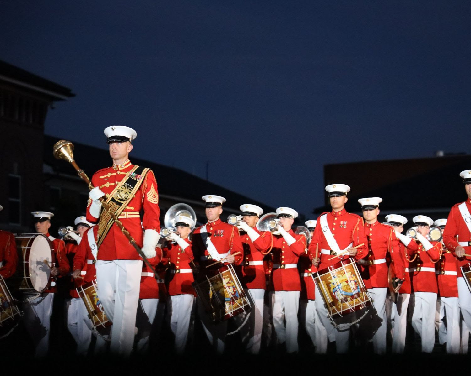usmc band at 75th annual toys for tots