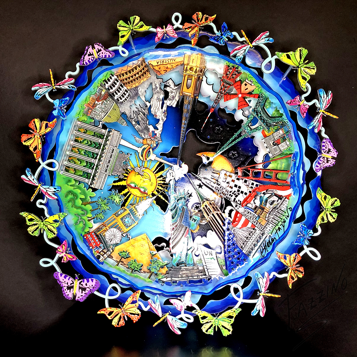 Butterflies Around the World | Fazzino