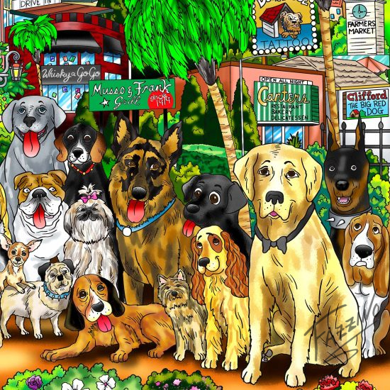 Every Dog Has It’s Day in LA Fazzino