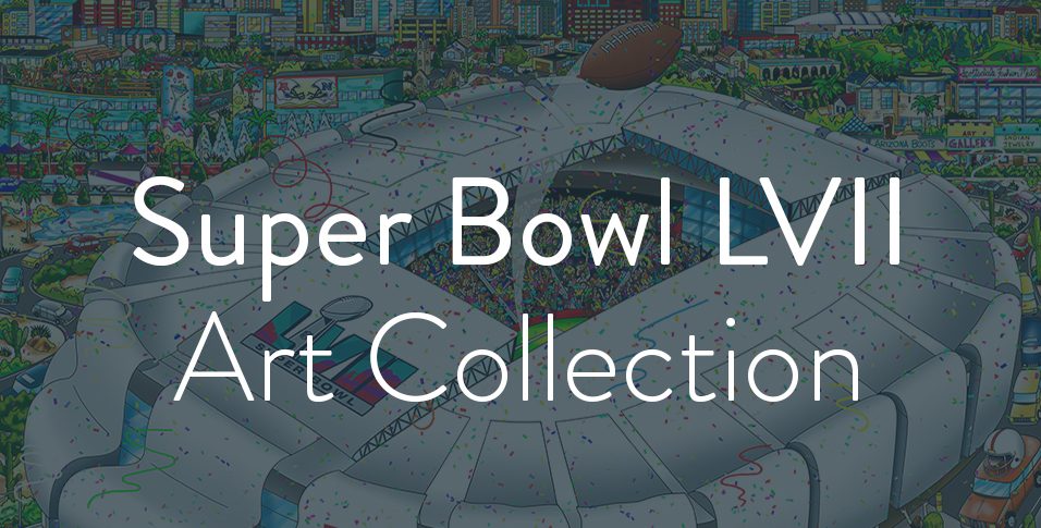 Fazzino Super Bowl 2023 Art Collection