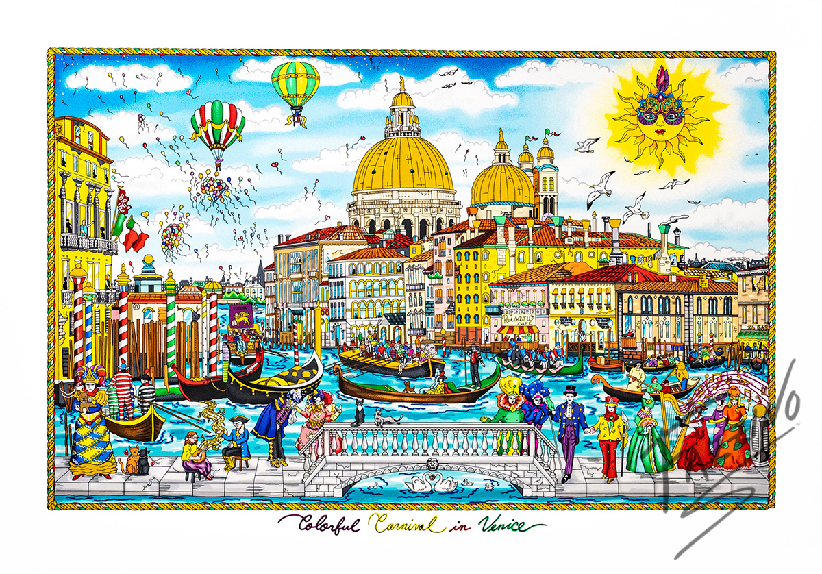 Colorful Carnival in Venice | Fazzino