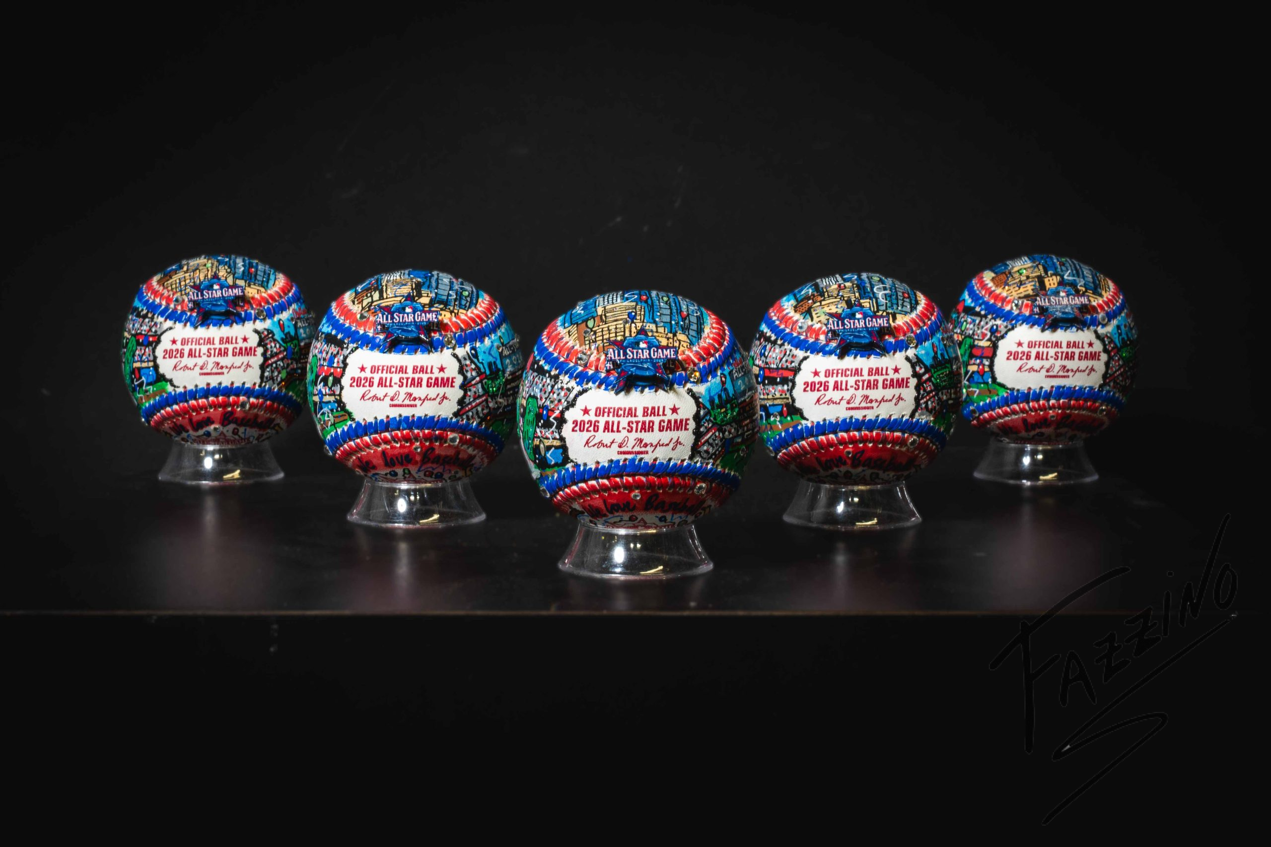2026 Philadelphia All-Star Game Hand-Painted Baseballs | Fazzino